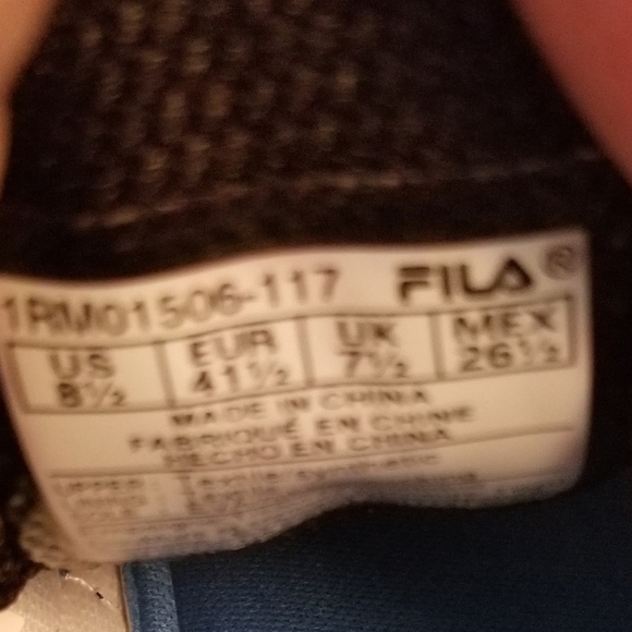 Mens FILA Memory Stir Up Running Shoes Sneakers Size 8.5 RMO 1506-117 NWOT - Picture 3 of 7